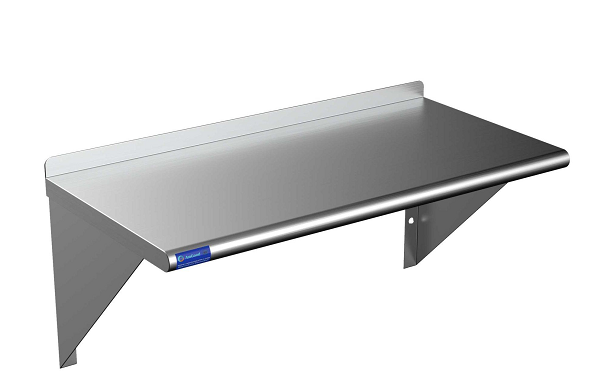 Stainless steel is our future: commercial kitchen wall shelving