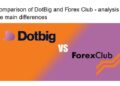 Comparison of DotBig and Forex Club - analysis of the main differences